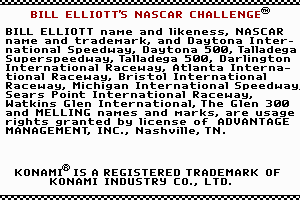 Bill Elliott's Nascar Challenge 18