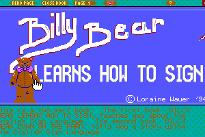 Billy Bear Learns How to Sign abandonware