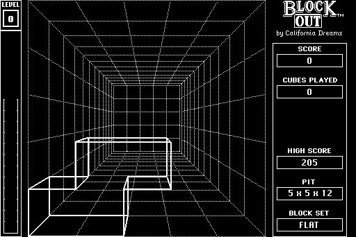 Blockout (DOS) - online game