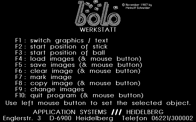 Bolo Werkstatt abandonware