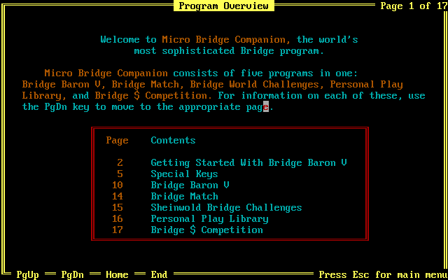 Bridge Baron V abandonware