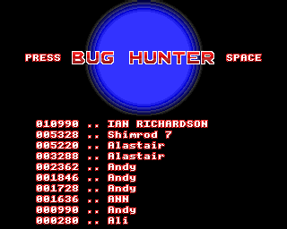 Bug Hunter / Moon Dash abandonware