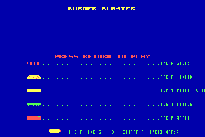 Burger Blaster abandonware