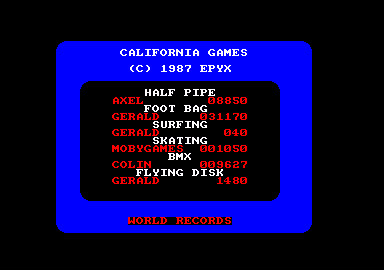 California Games 12