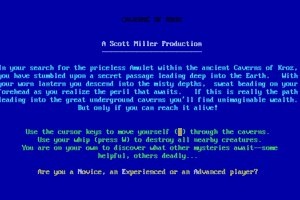 Caverns of Kroz abandonware