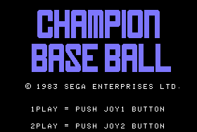 Champion Baseball 0