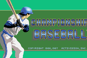 Championship Baseball 0