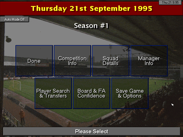 Download Championship Manager (DOS) game - Abandonware DOS