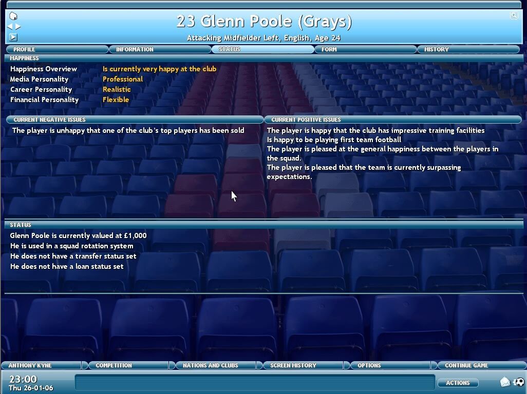 Championship Manager 2006  A Force for Good : classic PC gaming