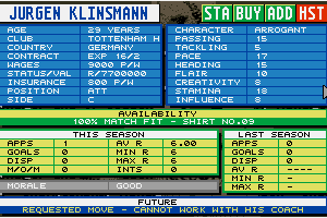 Championship Manager: End of 1994 Season Data Up-date Disk 14