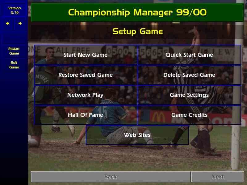 Championship Manager: Season 99/00 (Windows) - Abandonware