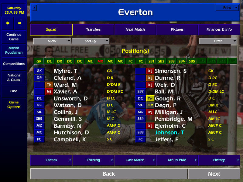 Championship Manager: Season 99/00 (Windows) - Abandonware