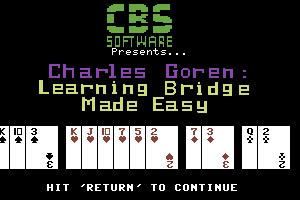 Charles Goren: Learning Bridge Made Easy 0