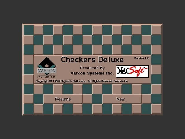 Checkers, Software