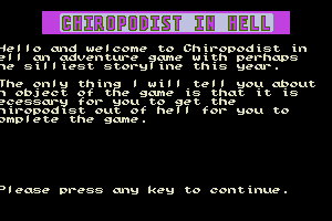 Chiropodist in Hell abandonware