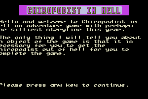 Chiropodist in Hell 1