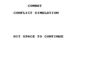 Combat: Conflict Simulation 0
