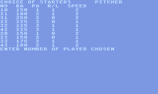 Computer Baseball Strategy 1