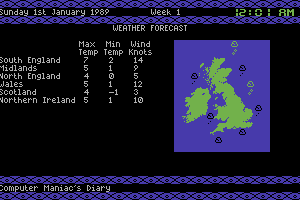 Computer Maniacs 1989 Diary 2