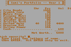 Computer Stocks & Bonds 2