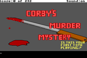 Corby's Murder Mystery abandonware