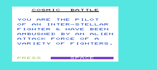 Cosmic Battle abandonware