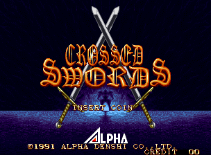 Crossed Swords , SNK Neo-Geo MVS cart. by Alpha Denshi Co., Ltd. (1991)