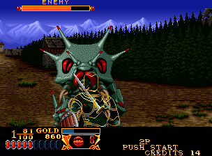 Crossed Swords for the Neo Geo from SNK (1990) 