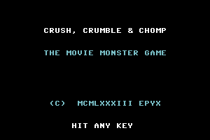 Crush, Crumble and Chomp! 0