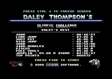 Daley Thompson's Olympic Challenge 1