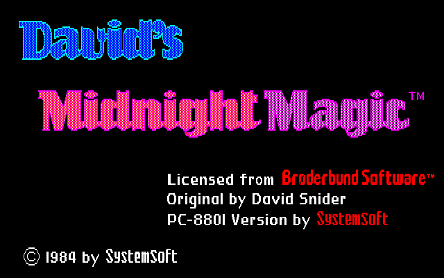 David's Midnight Magic abandonware