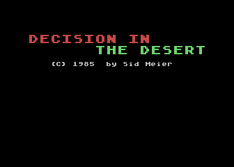 Decision in the Desert 0