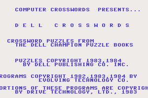 Dell Crossword Puzzles: Volume III 2