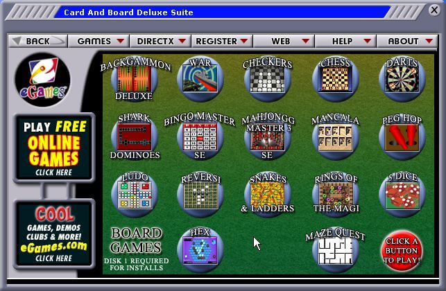 Card & Board Games Deluxe Suite 2 (eGames) (2003) : eGames : Free Download,  Borrow, and Streaming : Internet Archive