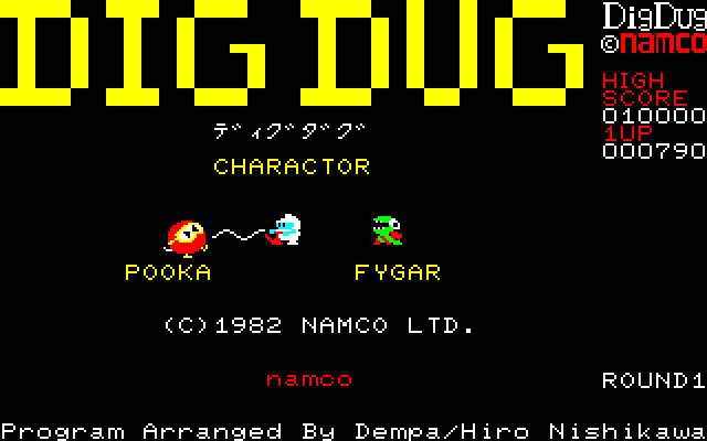 Dig Dug (NES) : Namco : Free Download, Borrow, and Streaming