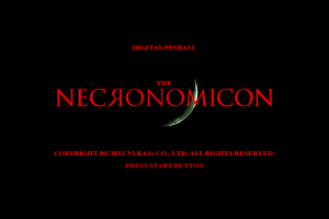 Digital Pinball: Necronomicon 0