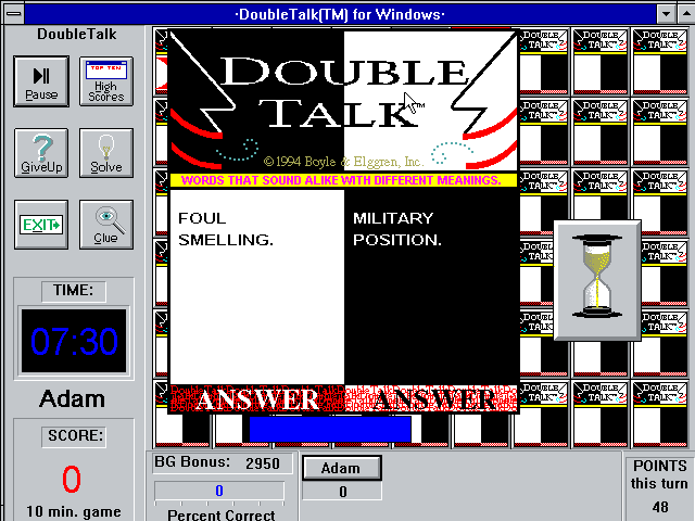 Double Talk: Sports Edition abandonware