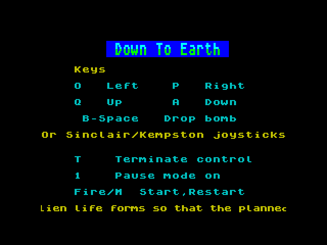 Down to Earth abandonware