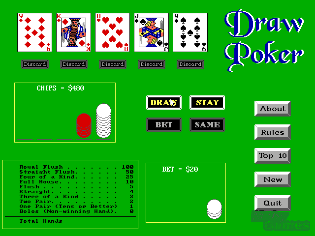 Draw Poker Free