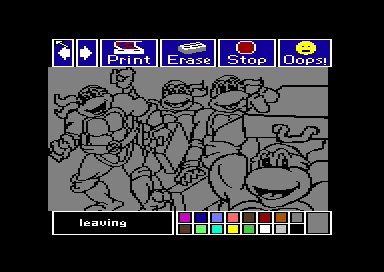 Electric Crayon Deluxe: Teenage Mutant Ninja Turtles: World Tour abandonware