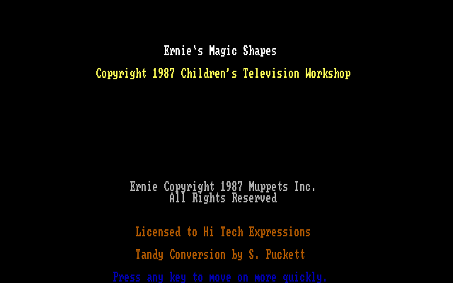 Ernie's Magic Shapes 1
