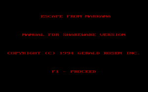 Escape from Markana 0