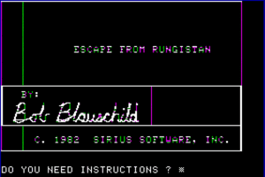 Escape from Rungistan abandonware