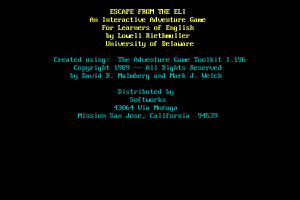 Escape from the ELI 0