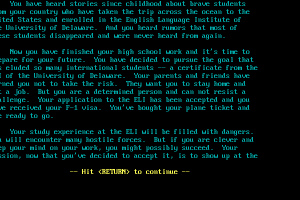 Escape from the ELI 1