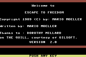 Escape to Freedom 0