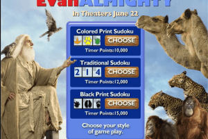 Evan Almighty Animal Sudoku 2