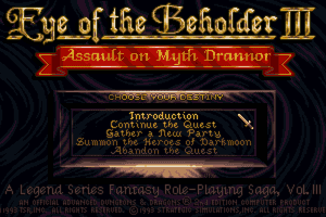 Eye of the Beholder III: Assault on Myth Drannor 5