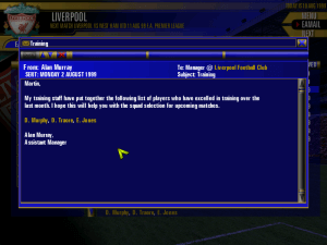 The F.A. Premier League Football Manager 2000 6