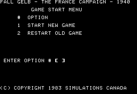 Fall Gelb: The Fall of France abandonware